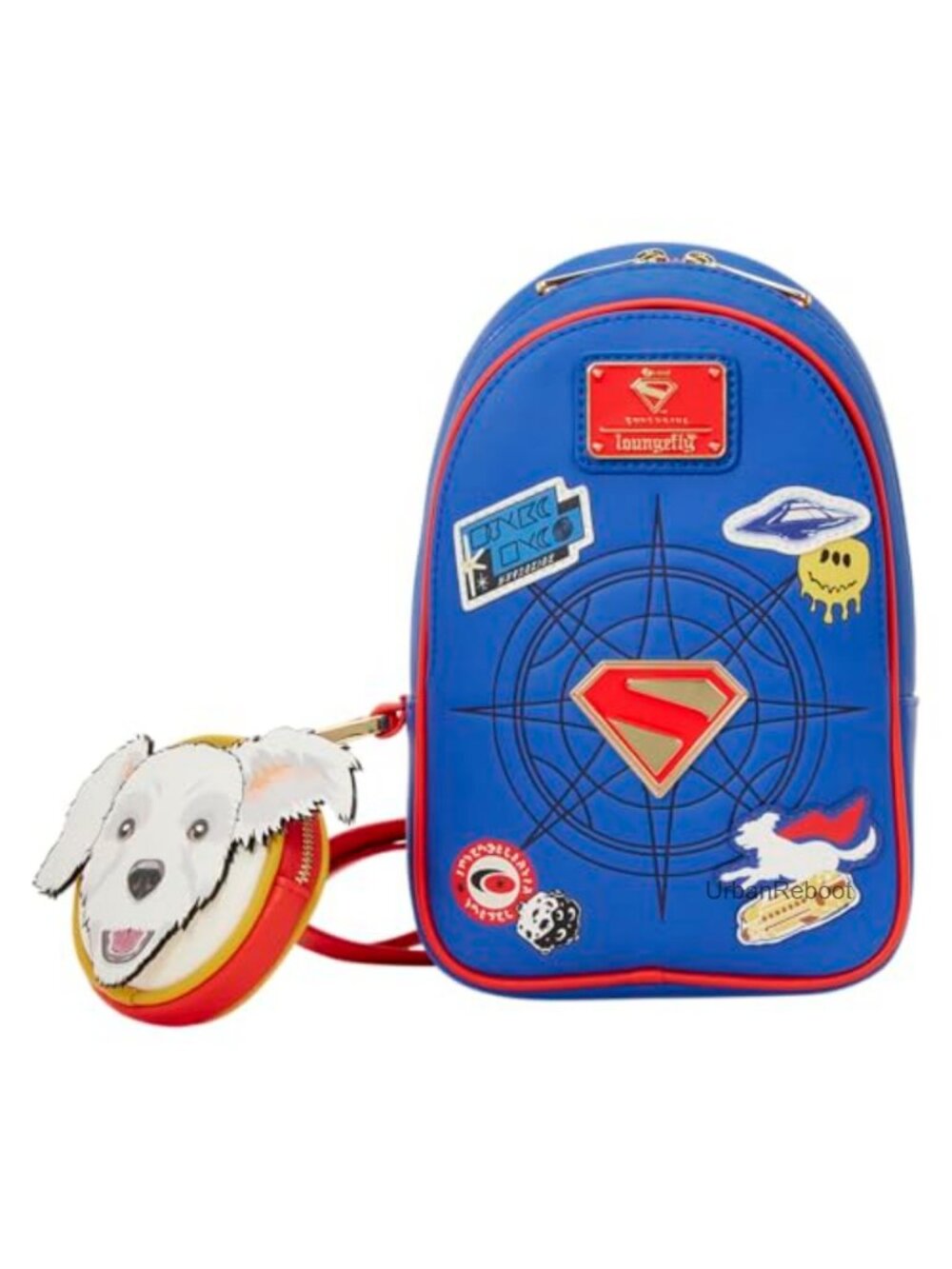 Loungefly Supergirl Krypto Sling Crossbody Faux Leather Bag Coin Pouch